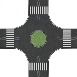 1101 Перекресток для дорог 80 мм - фото 15290