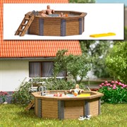 1832 Дачный бассейн с семьей