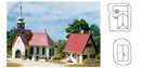 14461 Деревенская церковь с домом пастора